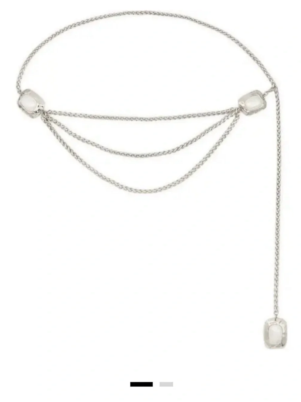 PETIT MOMENTS Giovanna Silver Chain Belt - Picture 1 of 1